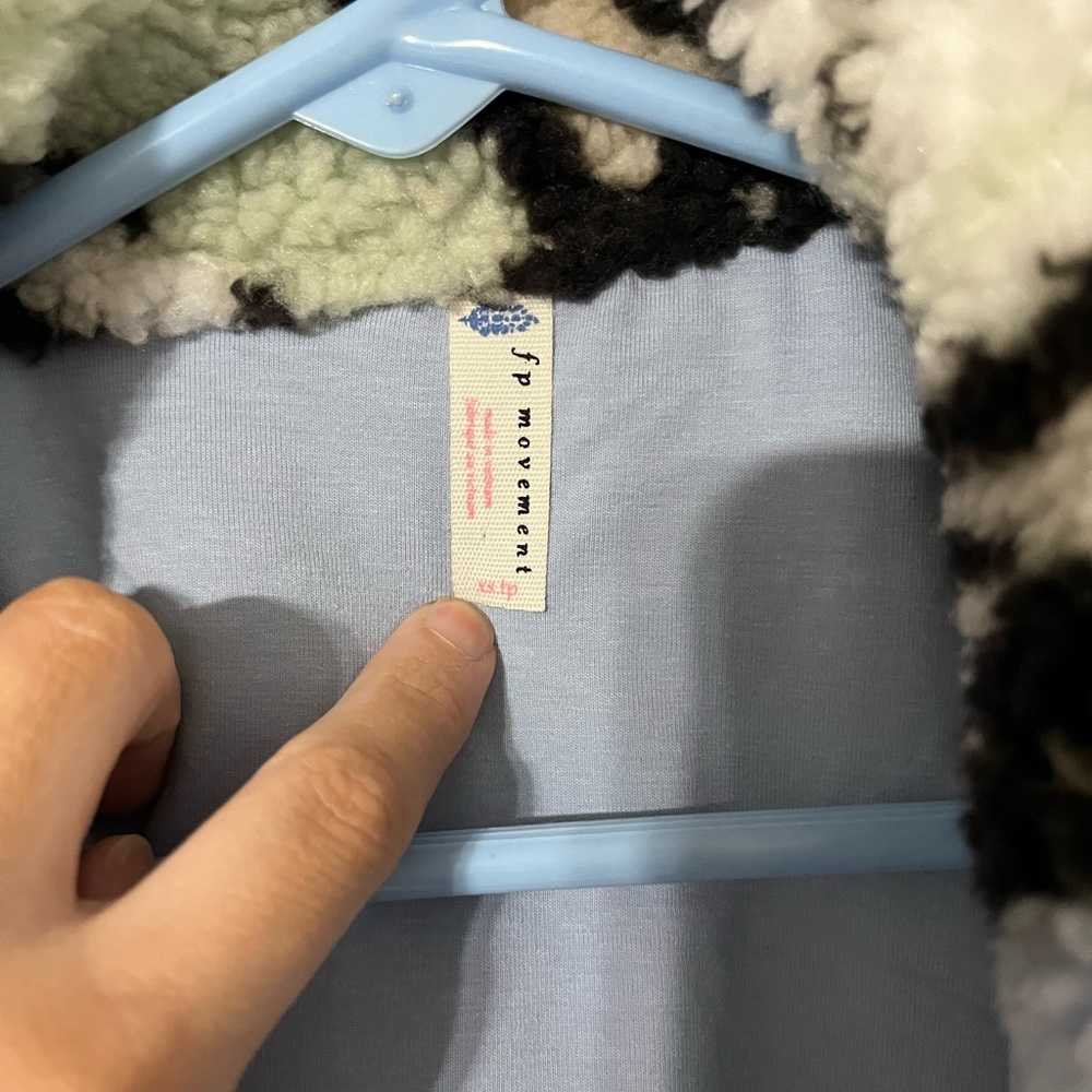 Free People Rocky Ridge Butterfly Print Sherpa Jacket Size XS - Picture 4 of 10